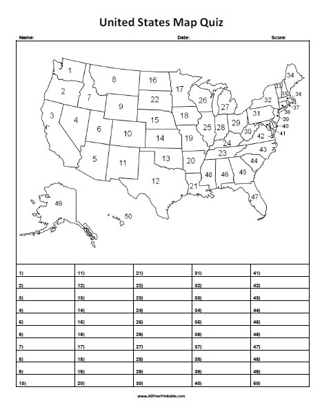 United States Map Quiz