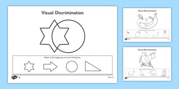 Visual Discrimination Worksheet   Worksheet Pack Find The Overlapping