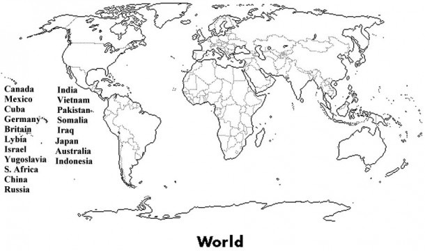 World Map Worksheet Pdf   Cvln Rp