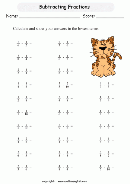 Printable Primary Math Worksheet For Math Grades 1 To 6 Based On